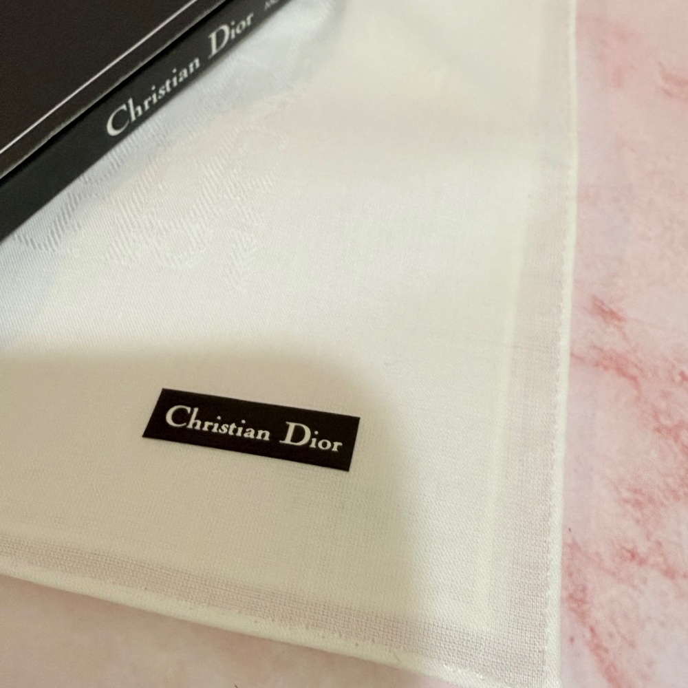 Dior White Handkerchief/Bandana